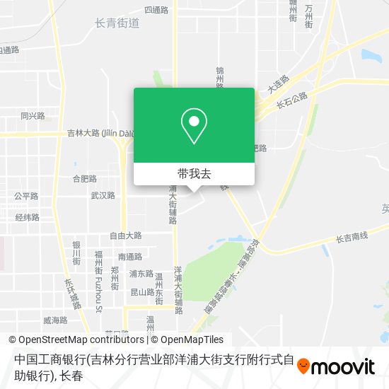 中国工商银行(吉林分行营业部洋浦大街支行附行式自助银行)地图