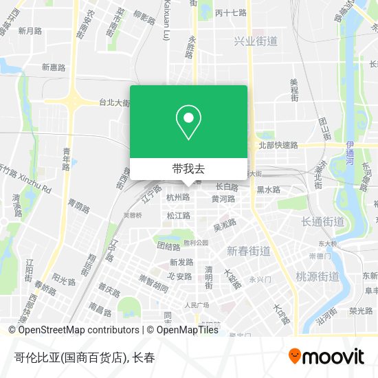 哥伦比亚(国商百货店)地图