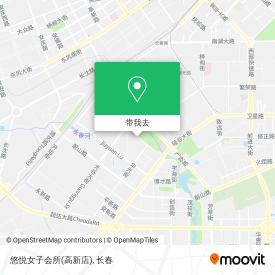 悠悦女子会所(高新店)地图