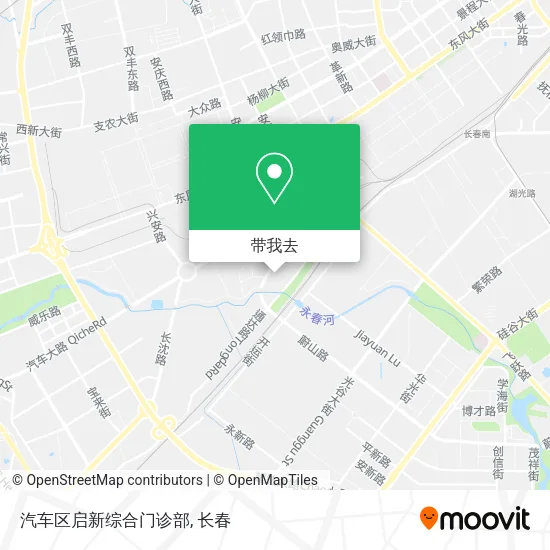 汽车区启新综合门诊部地图