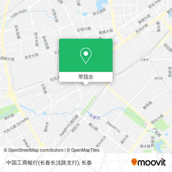 中国工商银行(长春长沈路支行)地图