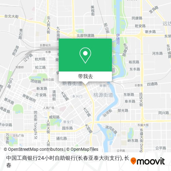 中国工商银行24小时自助银行(长春亚泰大街支行)地图