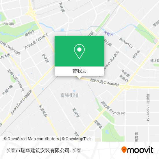长春市瑞华建筑安装有限公司地图