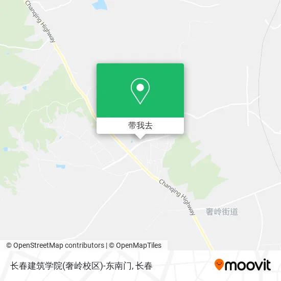 长春建筑学院(奢岭校区)-东南门地图