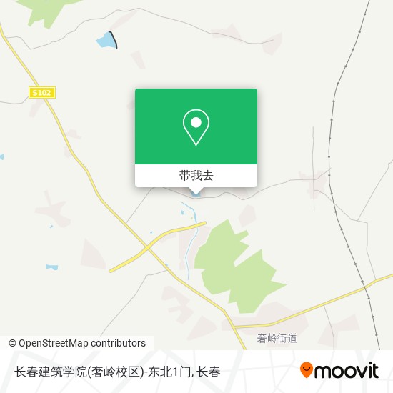 长春建筑学院(奢岭校区)-东北1门地图
