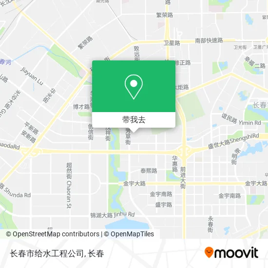 长春市给水工程公司地图