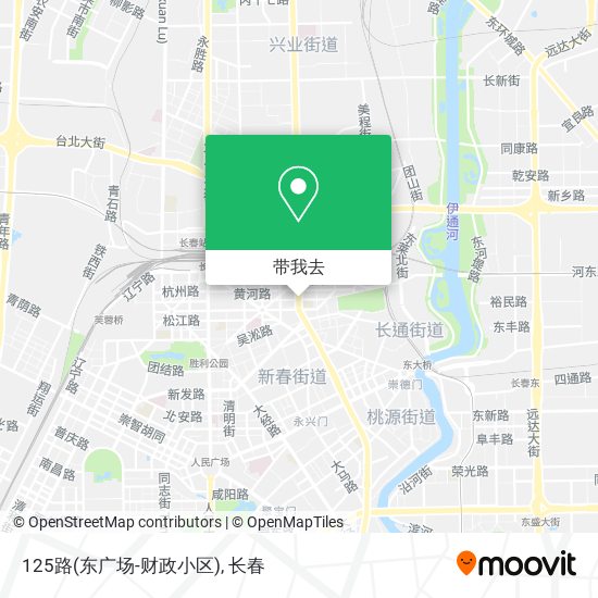 125路(东广场-财政小区)地图