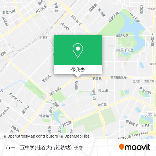 市一二五中学(硅谷大街轻轨站)地图
