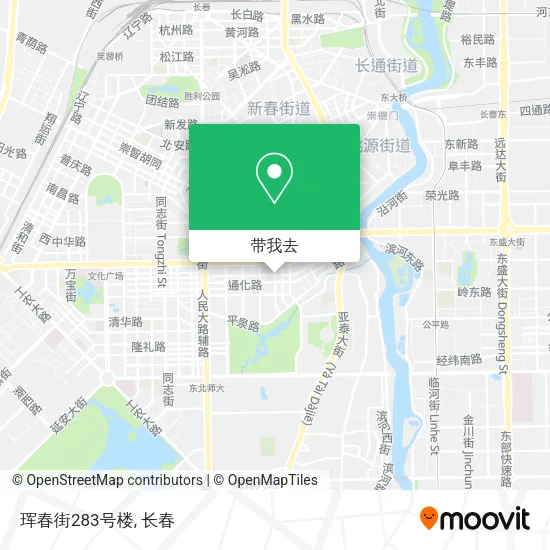 珲春街283号楼地图