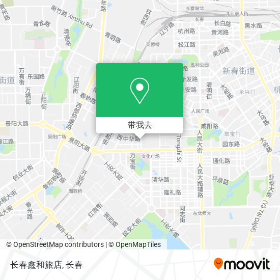 长春鑫和旅店地图