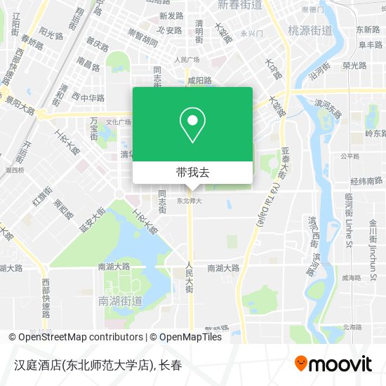 汉庭酒店(东北师范大学店)地图