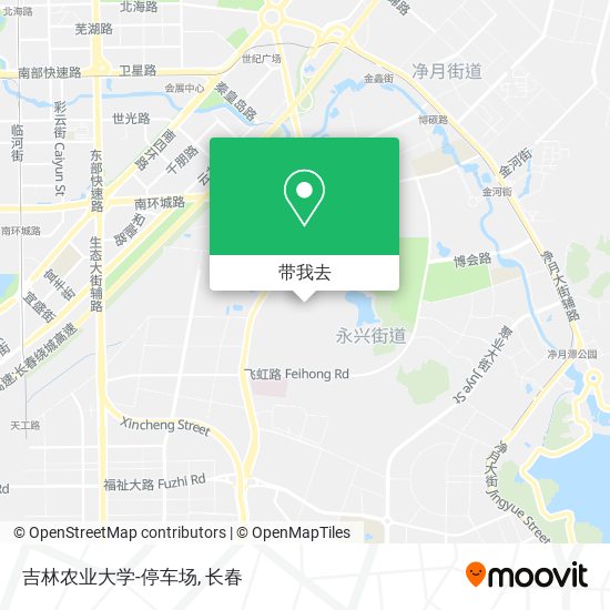 吉林农业大学-停车场地图