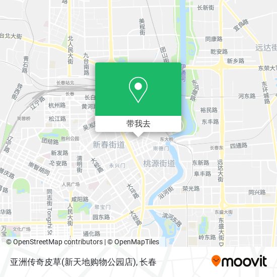 亚洲传奇皮草(新天地购物公园店)地图