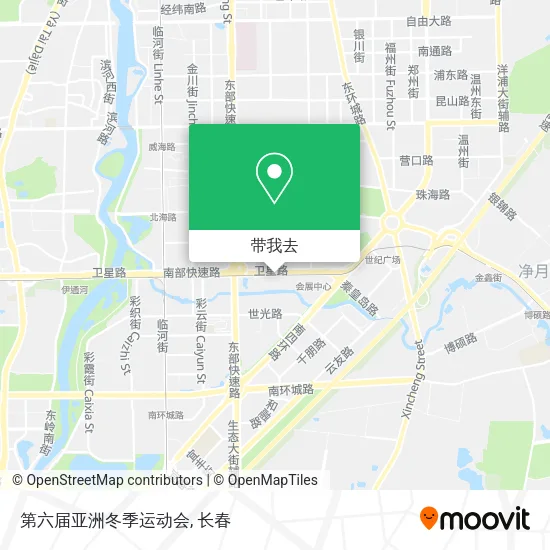 第六届亚洲冬季运动会地图