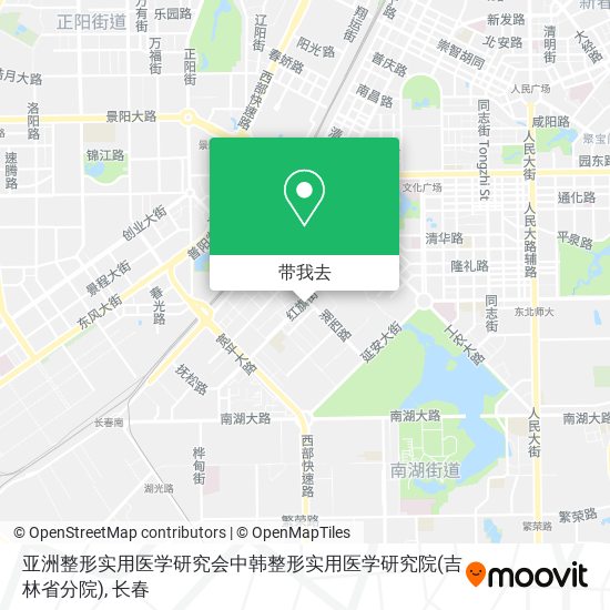 亚洲整形实用医学研究会中韩整形实用医学研究院(吉林省分院)地图