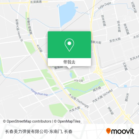 长春美力弹簧有限公司-东南门地图