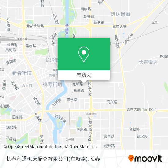 长春利通机床配套有限公司(东新路)地图