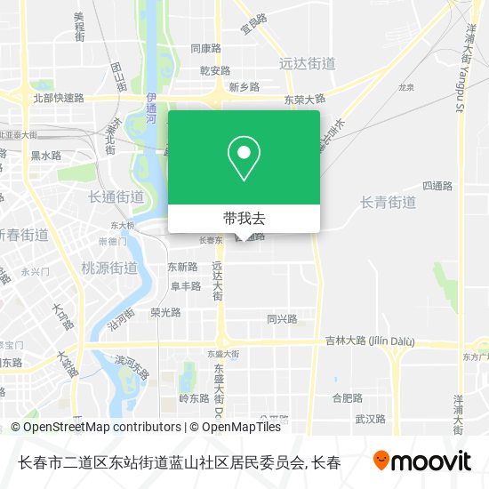 长春市二道区东站街道蓝山社区居民委员会地图