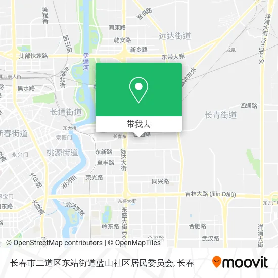 长春市二道区东站街道蓝山社区居民委员会地图
