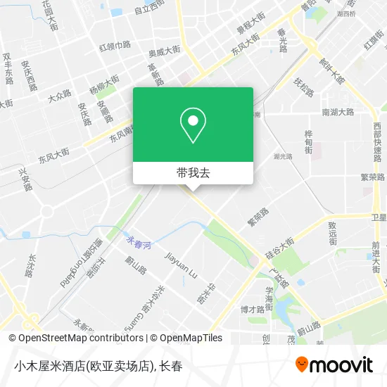 小木屋米酒店(欧亚卖场店)地图