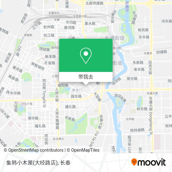 集韩小木屋(大经路店)地图
