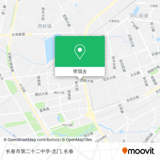 长春市第二十二中学-北门地图