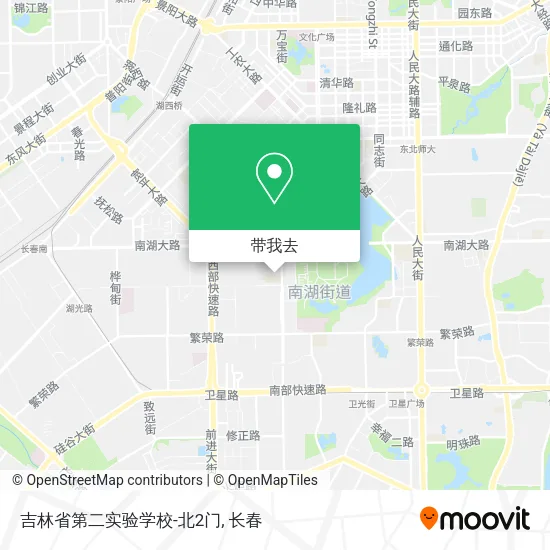 吉林省第二实验学校-北2门地图