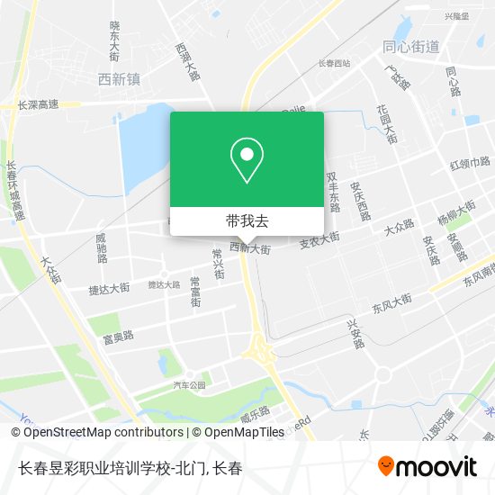 长春昱彩职业培训学校-北门地图