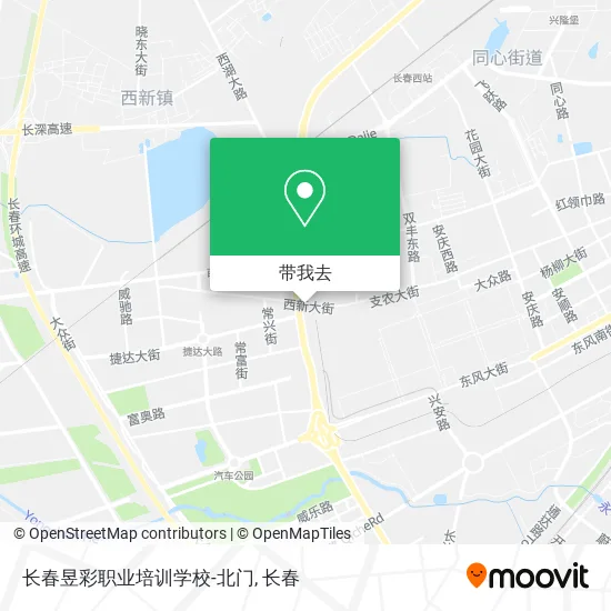 长春昱彩职业培训学校-北门地图