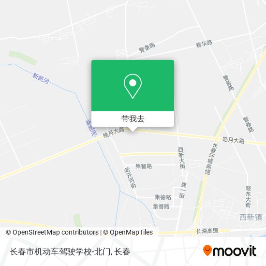 长春市机动车驾驶学校-北门地图