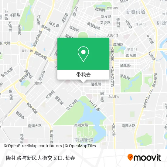隆礼路与新民大街交叉口地图