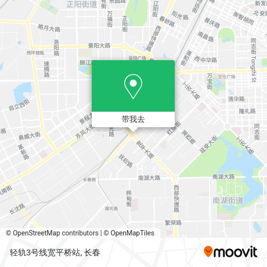 轻轨3号线宽平桥站地图