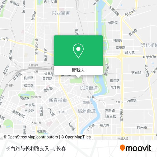 长白路与长利路交叉口地图