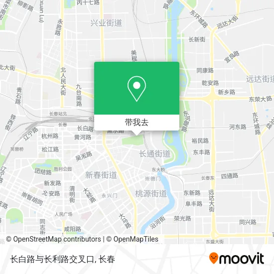 长白路与长利路交叉口地图