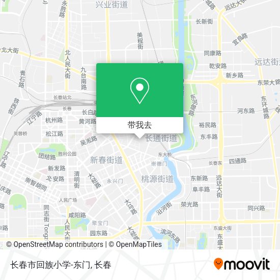 长春市回族小学-东门地图