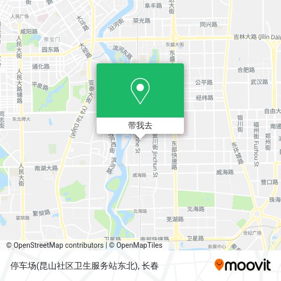 停车场(昆山社区卫生服务站东北)地图