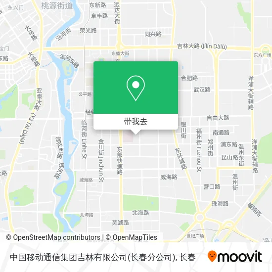 中国移动通信集团吉林有限公司(长春分公司)地图
