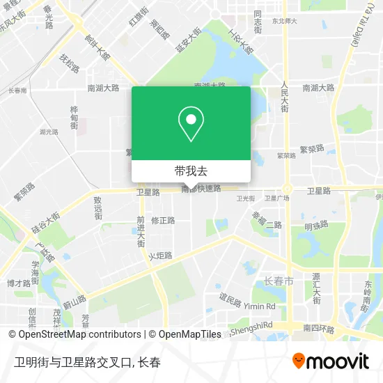 卫明街与卫星路交叉口地图