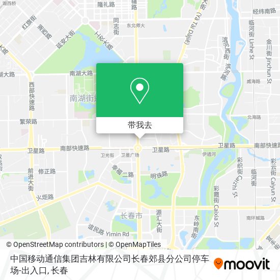 中国移动通信集团吉林有限公司长春郊县分公司停车场-出入口地图