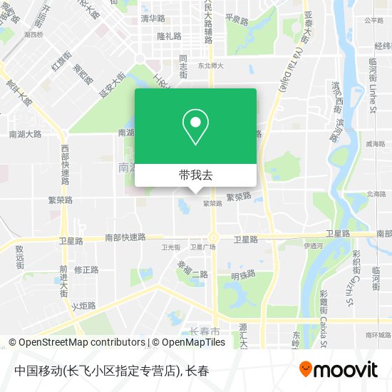 中国移动(长飞小区指定专营店)地图