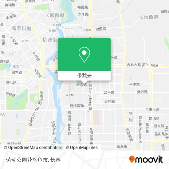 劳动公园花鸟鱼市地图