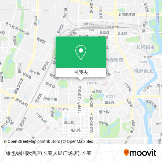 维也纳国际酒店(长春人民广场店)地图