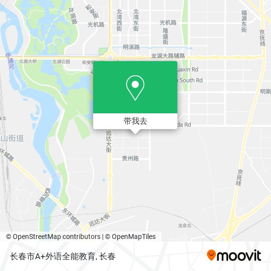 长春市A+外语全能教育地图