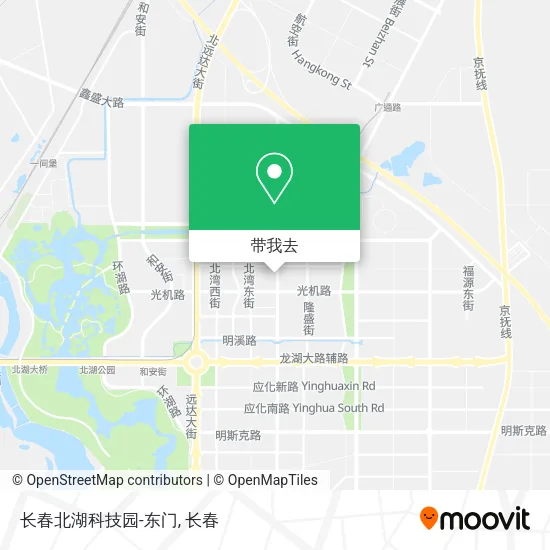 长春北湖科技园-东门地图