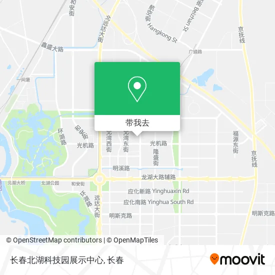 长春北湖科技园展示中心地图