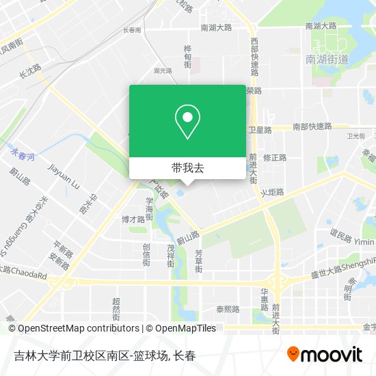 吉林大学前卫校区南区-篮球场地图