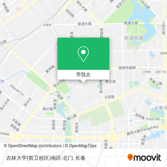 吉林大学(前卫校区)南区-北门地图