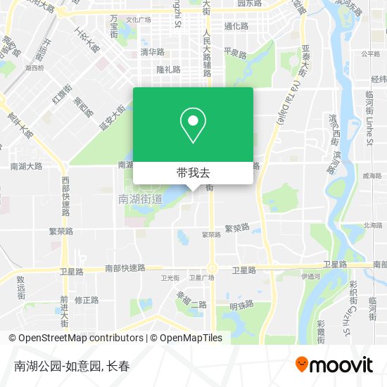 南湖公园-如意园地图