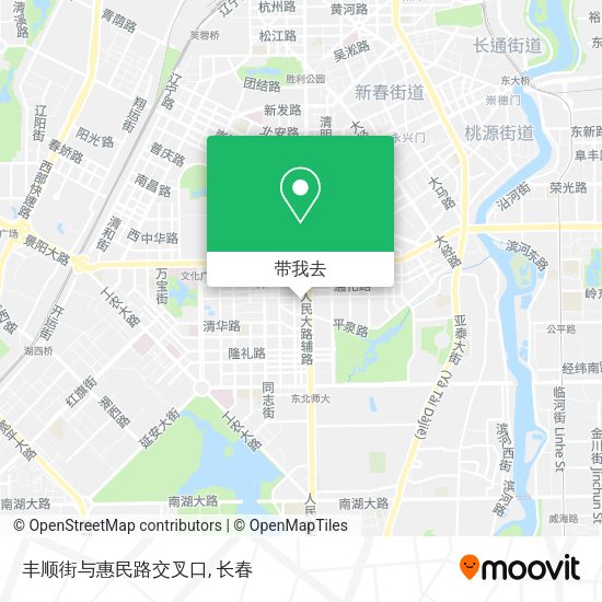 丰顺街与惠民路交叉口地图