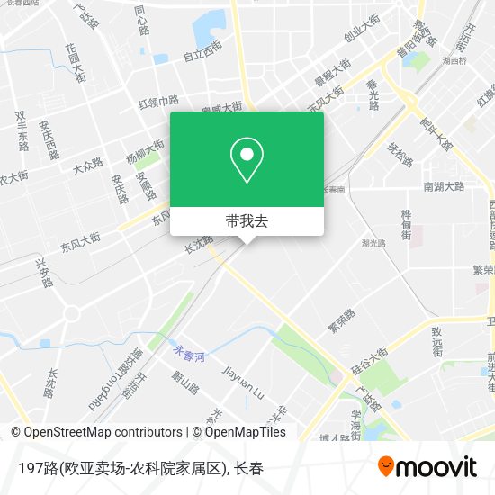 197路(欧亚卖场-农科院家属区)地图